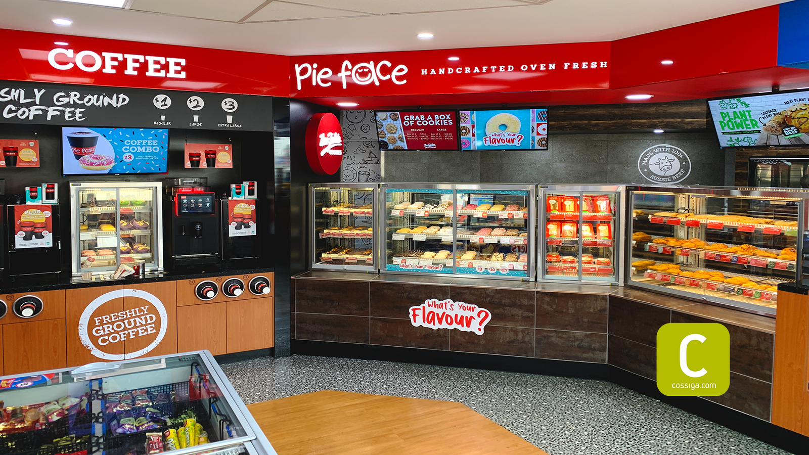 Cossiga are making food look great at Pie Face in Melbourne with our Refrigerated COUNTER-TOP STG. 