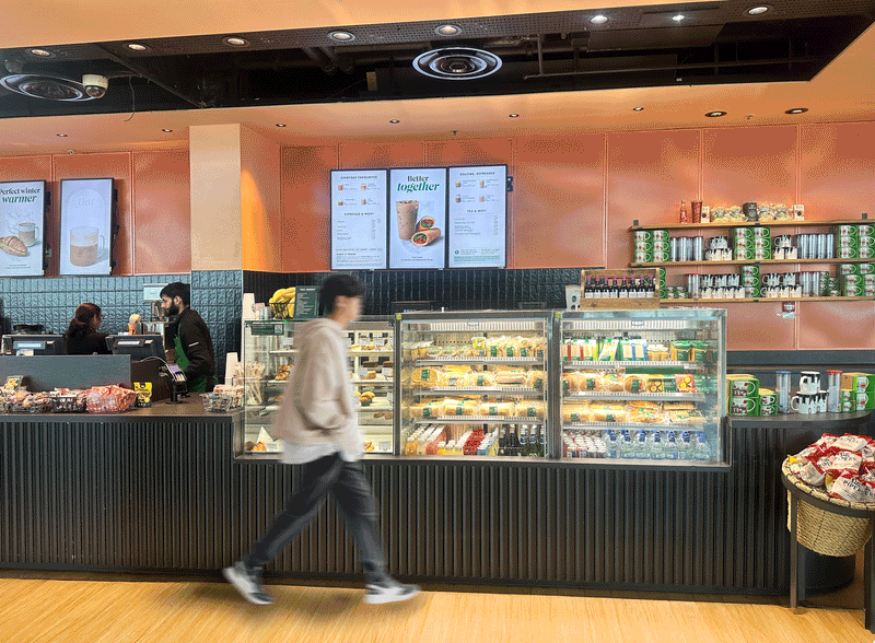 Starbucks Display Cossiga TTG multideck cabinets for Starbucks food-to-go